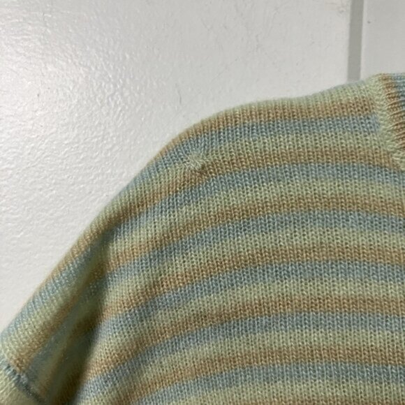 Vintage Holt Renfrew Ballantyne Cashmere Sweater Top Womens Stripe Knit - Picture 2 of 6